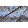 Beautiful Blue Peach Purple Floral Cotton Chintz Fabric By the