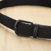 FSSTUD 100 cm Black Braided Stretch Belt, Adjustable, Elastic, Casual,