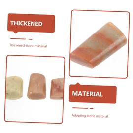 KONTONTY 5 Pcs Chinese Seal Stone Calligraphy Seal Tools for Random Style for Wax Seal Stamp Kits and Creative Projects