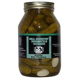 Texas Hill Country German Garlic Dill Pickles 32oz
