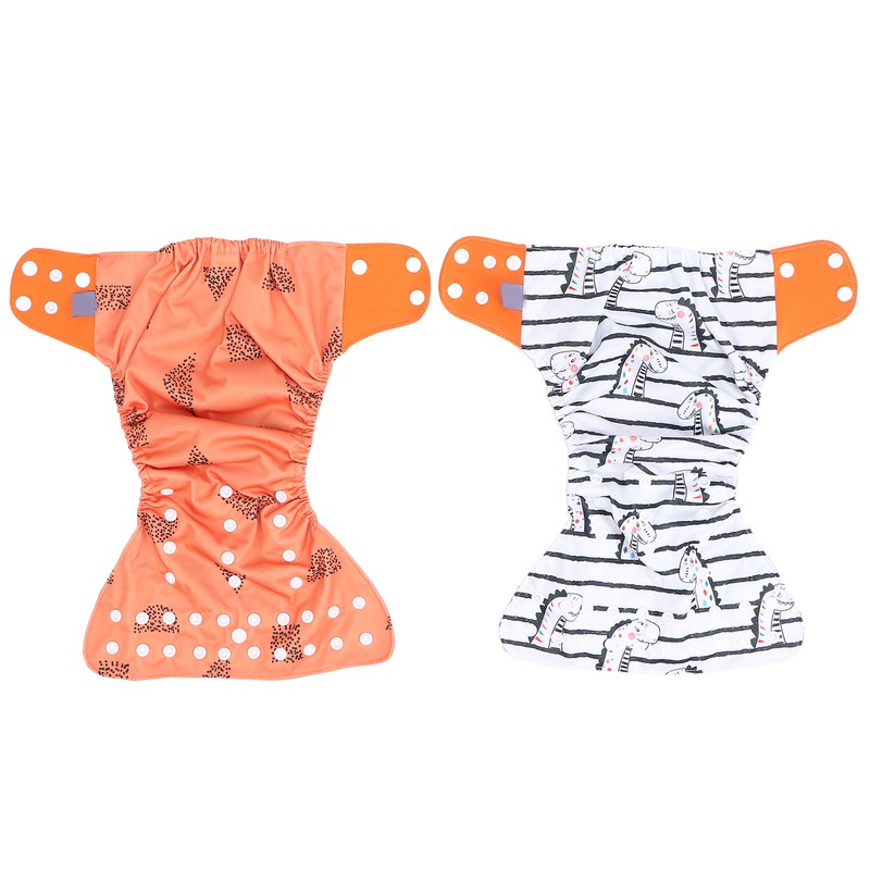 4 Packs Washable Baby Diapers Breathable Mesh Baby Cloth Nappy
