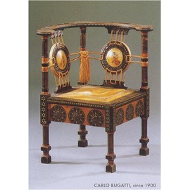 Carlo Bugatti Roman Camp Chair - Vintage Image