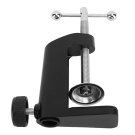 C Shape Desk Table Mount Clamp C clamp Aluminum Black 2.4inch 61mm Desk Table Mount Clamp for Desktop Table Lamp Microphone Holders