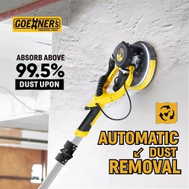 STEINBRÜCKE New Electric Drywall Sander Adjustable Variable Speed Sanding Pad 900-1800RPM