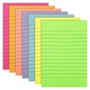 7 pcs Lined Stick Notes, 4X6 in Large Self-Stick Pads