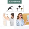 50 PCS Push Pins Picture Hanger Hooks, Double Headed Nails