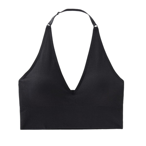 INIBUD Workout Halter Top for Women Bralette Crop Tanks Sports