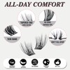 Cluster Lashes,Lankiz Individual Eyelashes C Curl 10-16mm Reusable DIY Individual