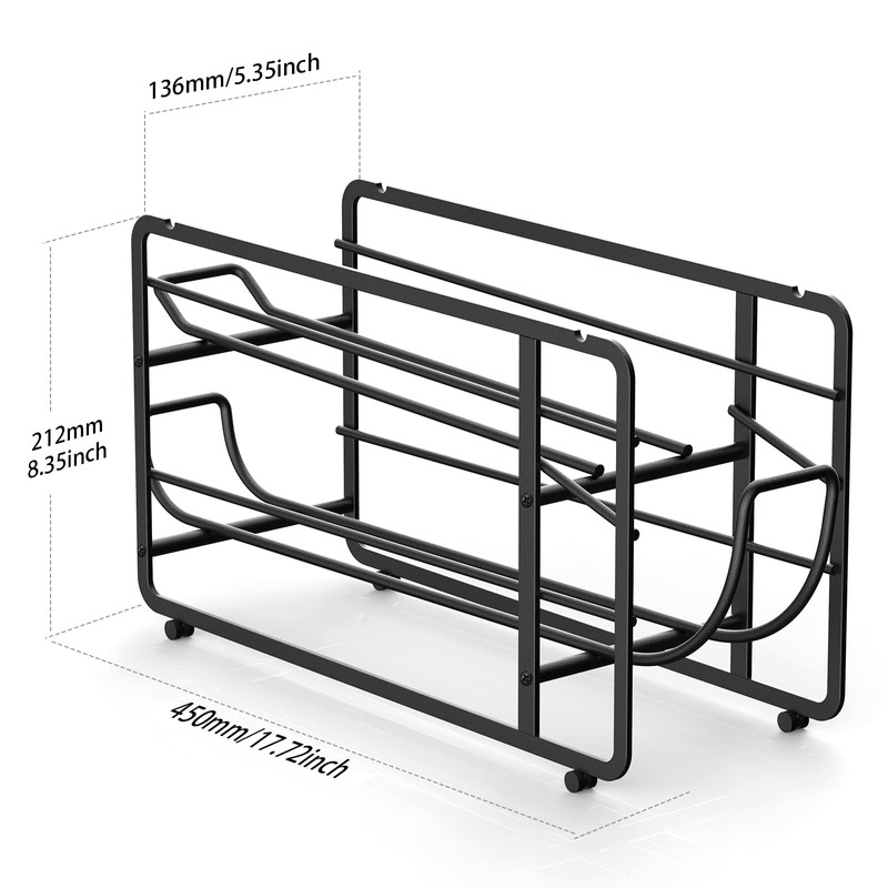 Canyave Soda Can Organizer Storage Rack, 2 Pack Stackable Beverage