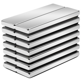 Magnets, Super Strong Magnets, Neodymium, 1.6 x 0.4 x 0.1 inches (40 x 10 x 3 mm), Small Rectangular Magnets, Square Shape, Cuboid Neodymium Magnets, Super Strong Rod Magnets, DIY, Architecture,
