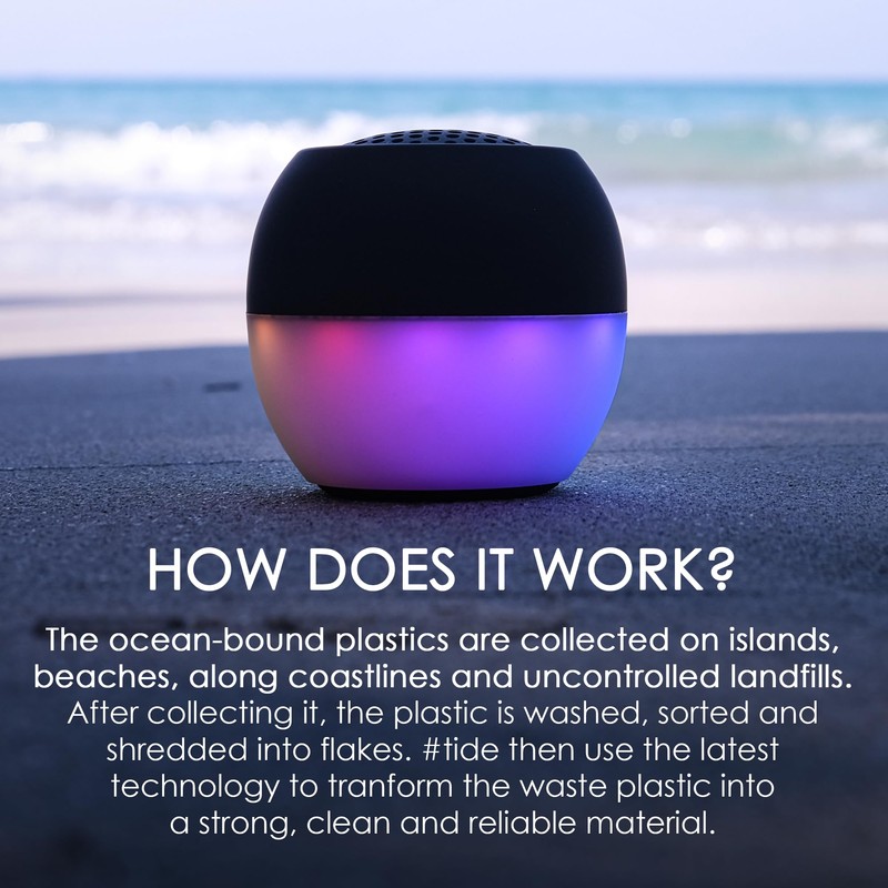 Boompods Portable Mini Bluetooth Speaker with Lights - Sustainable Soundflare,