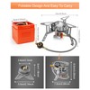 AUTOPkio 3500W Camping Gas Stove Portable, Windproof Backpacking Folding Camping