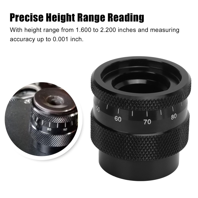 Valve Spring Height Micrometer Aluminium Alloy 1.600‑2.200in Height Range for