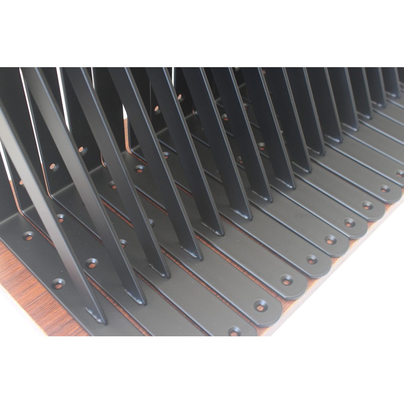 20 Pack L11" x H 8" Black Heavy Duty Shelf