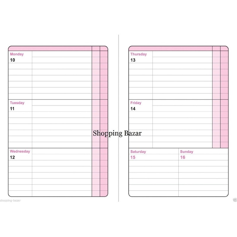 Tiger academic diary 2019-2020 Student Planner twin wire A5 week