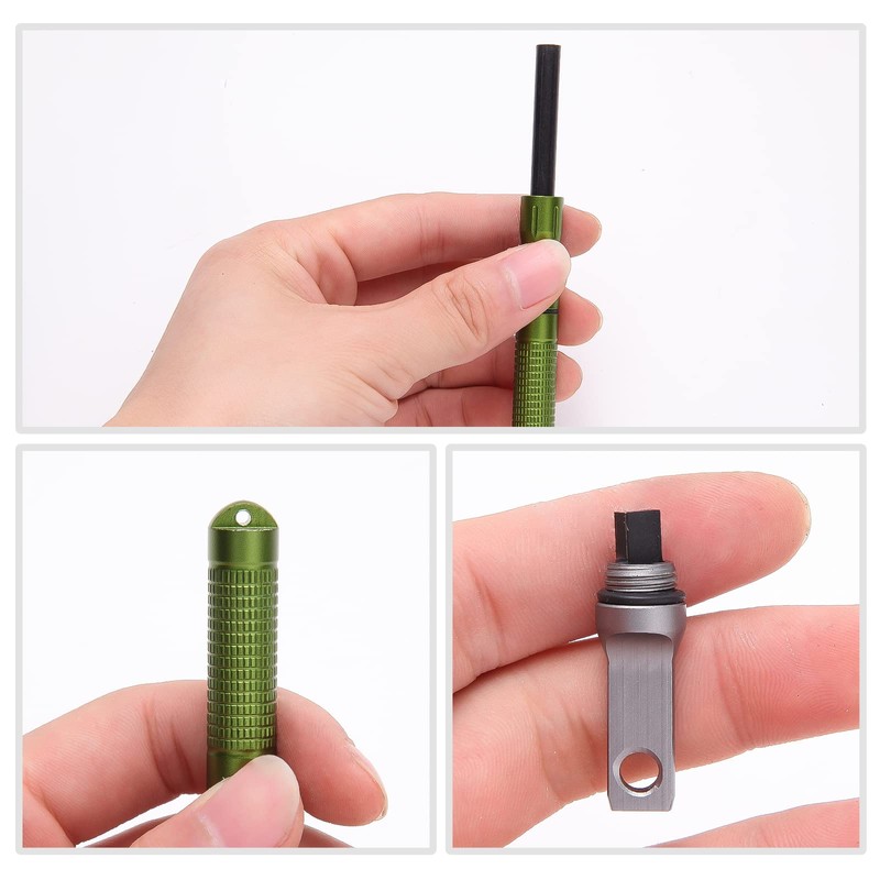 3PCS Ferro Rods - Compact Fire Starter Sticks with Scraper