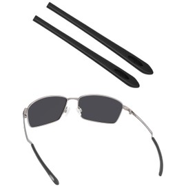 BLAZERBUCK Replacement Temple Sleeves Ear Socks for Oakley Oakley Nanowire 4.0 OO6009 Eyeglass - Black