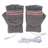 Heated Mitten Gloves Double Sided Heating Promote Blood Circulation USB