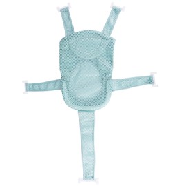 AIWMQYYF Baby Bath Net with Sponge Cushion, Adjustable Baby Bath Support Net with 5 Safety Support Corner, 11.02 * 7.87 * 1.18'' Non Slip Bath Seat Net for 0-12 Months Infant Bathing