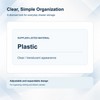 Adjustable Clear Plastic Drawer Dividers, Expandable Organizers for Clothing and
