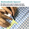 SciencePurchase 5-in-1 Sewing Craft Ruler T-Gauge, Seam Allowance, Button Spacer,