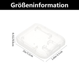 9 Stück Sd Karten Aufbewahrung, Sd Card Case, Sd Karten Hülle, Speicherkartenhüllen Aufbewahrungsbox, Transparent Sd Karten Etui, für Speicherkarten Aufbewahrung