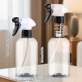 KREMORV Spray Bottles BPA free Plastic Spray Bottle 10oz/300ml Adjustable Sprayer Empty Refillable Container Mist Stream for Watering Plants, Pet Training, Kitchen Cleaning