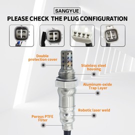 Sangyue Upstream & Downstream 4PCS Oxygen O2 Sensor for 2004 2005 2006 Toyota Sienna 3.3L
