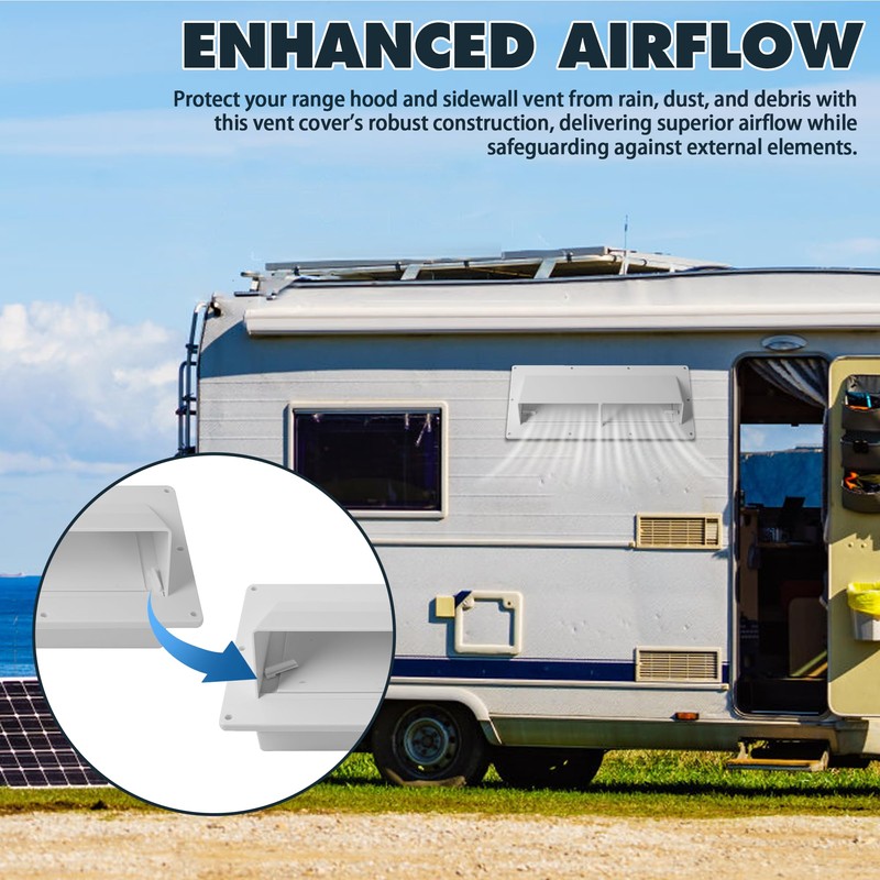 TonGass RV Range Hood Vent Cover for Camper, RV Exhaust