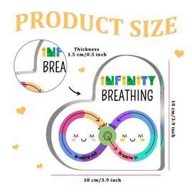 Inspirational Mental Health Heart Acrylic Sign - Counseling Office Decor, Positive Gifts for Therapy Office, Students & Classroom