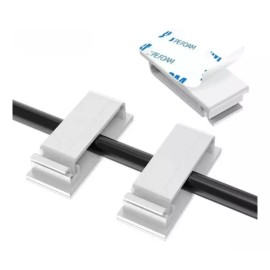 Estuchelandia 10 Pzs Clip Organizador Cables Sujetador Agarre Autoadhesivo
