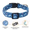 Jelwuion Cotton Dog Collar,Adjustable Cute Puppy Collar with Moon Patterned