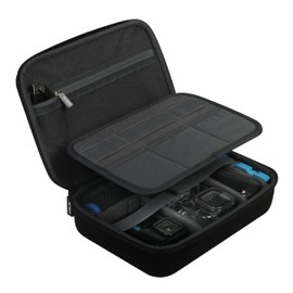 JSVER Hard Case for GoPro Cameras Carrying Case For Gopro Hero 12/11/10/9/8/7/AKASO EK7000/AKASO Brave 4 4K /Brave 7 LE/Brave 8/AKASO V50X /insta360 and Other Action Cameras