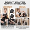 ASTRQLE Black Plastic Barber Salon Face Shield, Hand-Held Hairspray Shield,