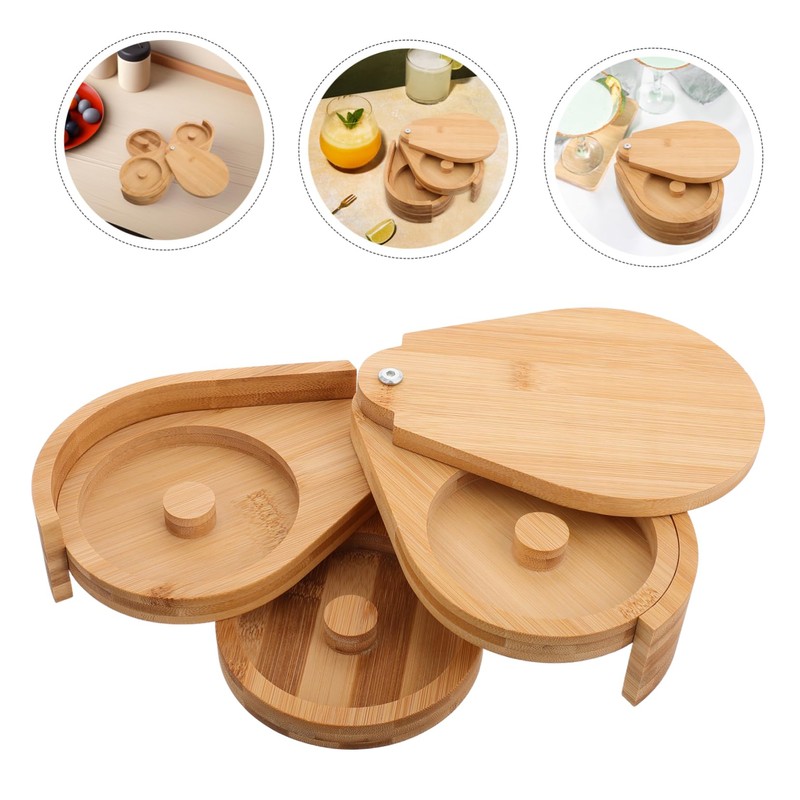 NOLITOY Cute Salt Sugar Box Wooden Seasoning Organizer Accessory Condiment