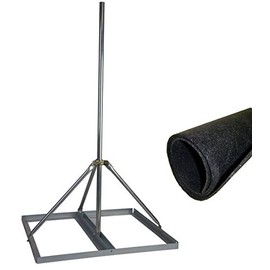 Easy Up Inc Non-Penetrating Roof Mount with 1.25" x 60" Mast w/Roof Mat - EZ NP-60-125