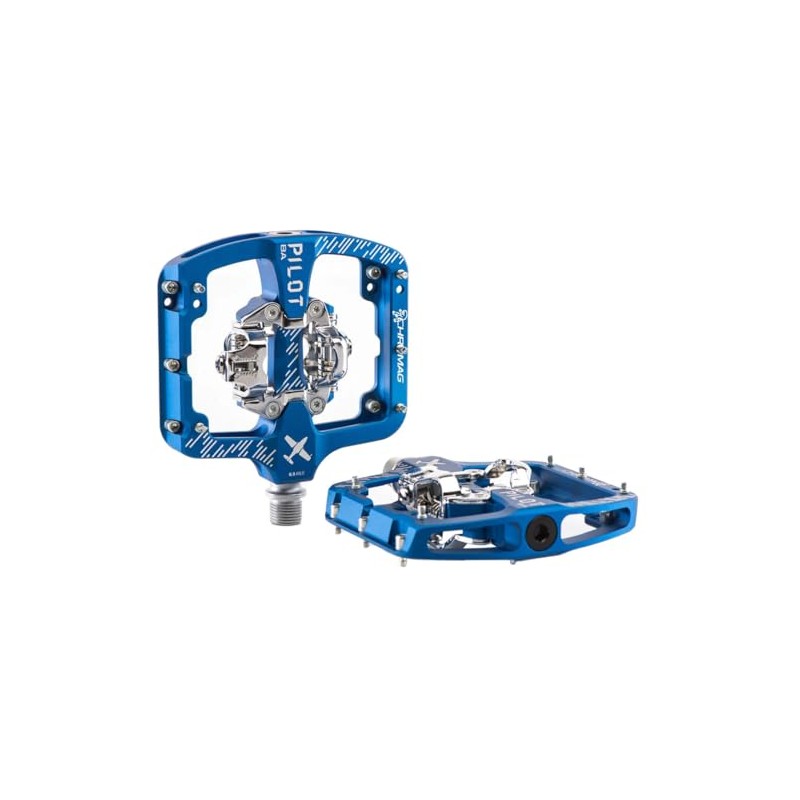 Chromag Pilot BA Pedals - Dual Sided Clipless 9/16" Blue