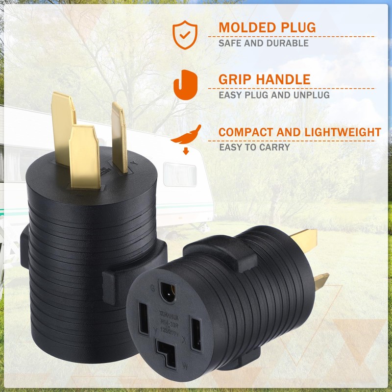 NEMA 10-50P to 14-30R 50Amp to 30Amp Dryer Adapter 3