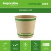 Responsible Products Smooth Insulated Paper Hot Cups (squat), Tree-Less™ Compostable