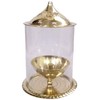 Purpledip Akhand Jyoti Brass Oil Lamp: Long Lasting Festival Deepam