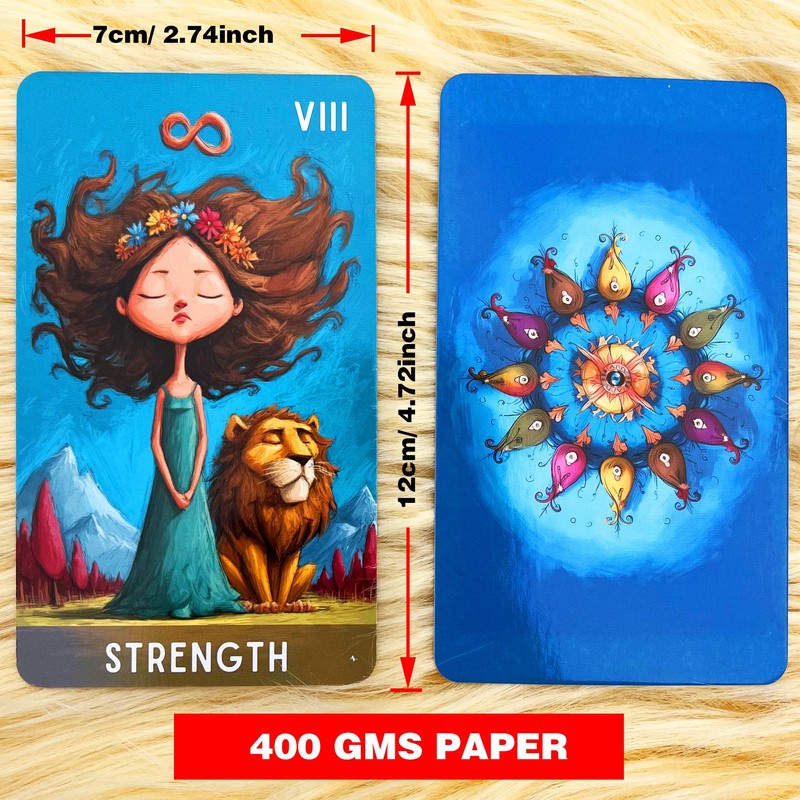 Tarot Cards Deck 78 Cards with Guidebook, Whimsical Path Tarot