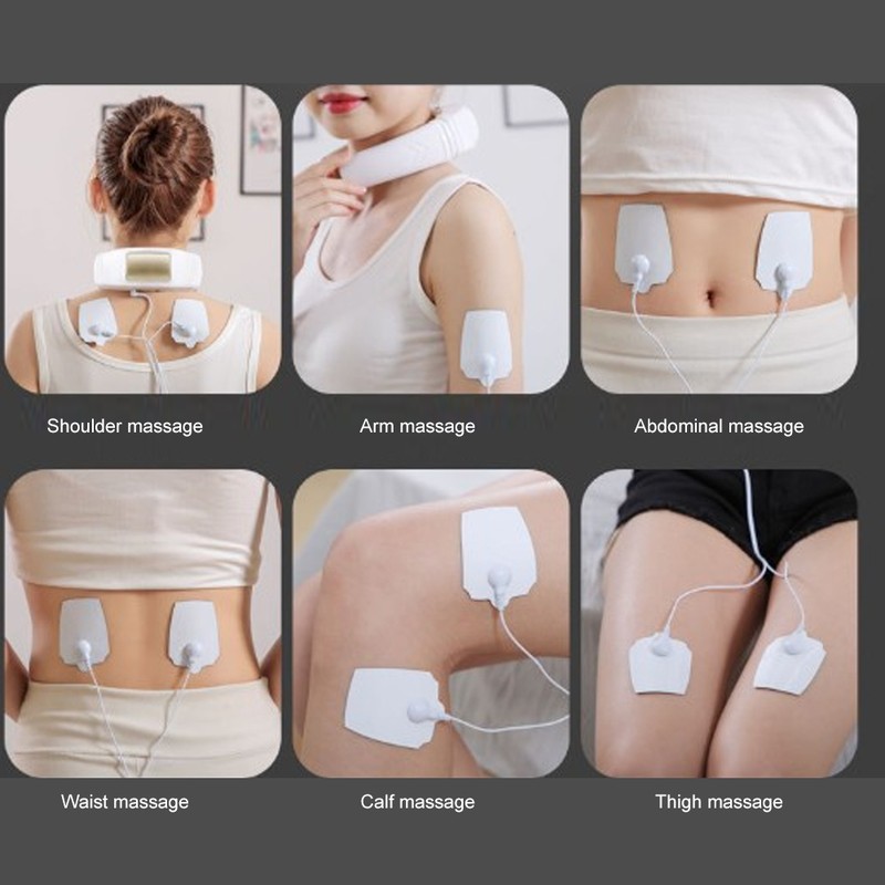 Electric Cervical Vertebra Massager Pulse Hot Compress Therapy Neck Massage