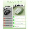 EWEADN Q5 Wireless Mouse, Bluetooth & 2.4G Quiet Computer Mouses
