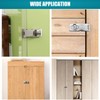Litensh Hasp Lock Padlock Gate Latch Door Bolt Lock with