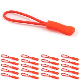 Red Snail 20PCS Zipper Pull - Bright Zipper Puller Helper, Fluorescent Zipper Pull Replacement, Nylon Zipper Pulls Tab, Zipper Pulls for Backpacks