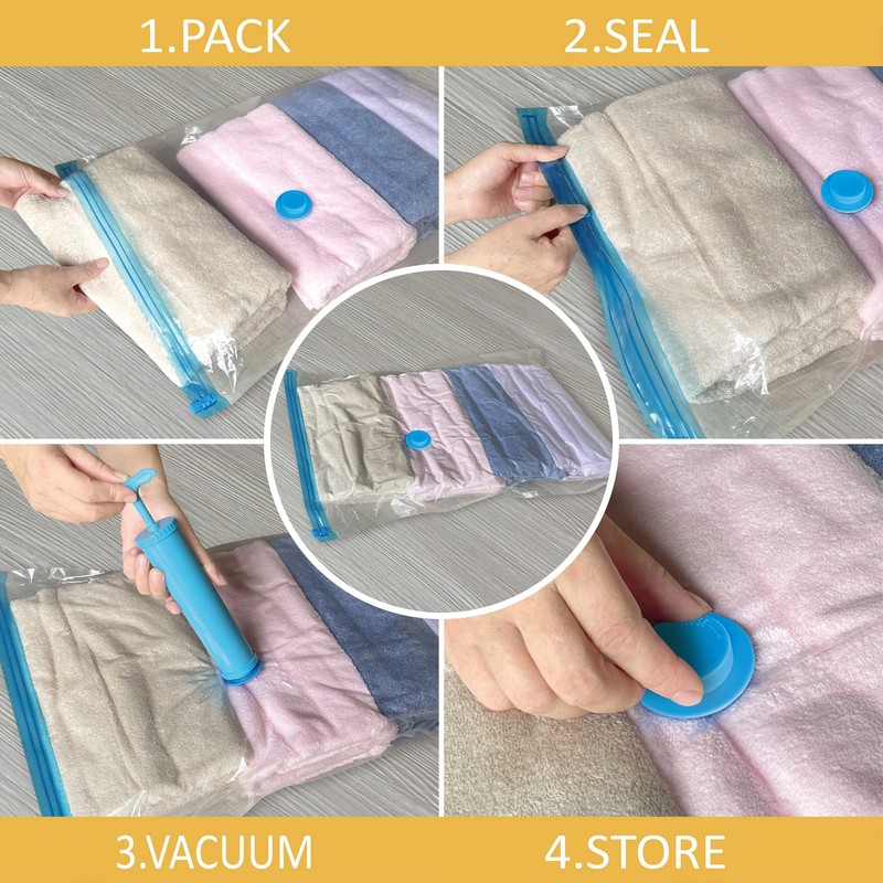 Vacuum Storage Bags, 10 Medium Space Saver Bags Vacuum Seal