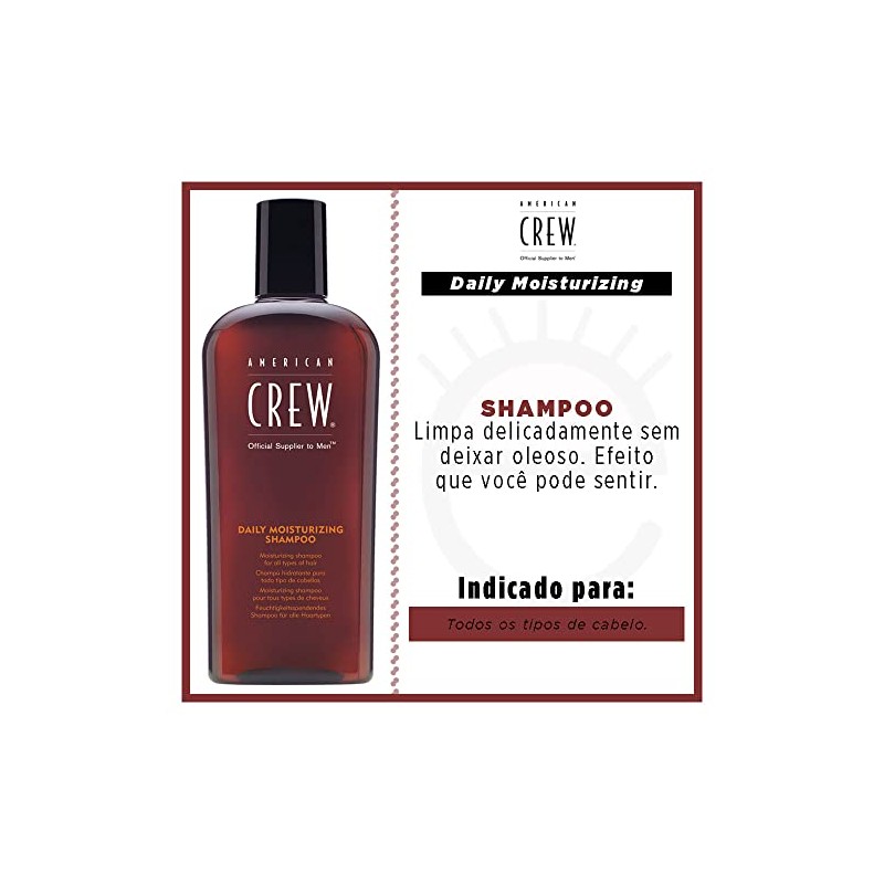 American Crew Daily Moisturizing Shampoo, 8.4 Ounce
