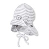 Sterntaler Baby Boys' Flapper Cap (Flapper) - White Not Applicable,