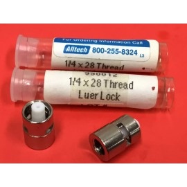 Alltech - Luer Lock Syringe Fittings - 1/4 x 28 Thread - LOT OF (2) - NEW