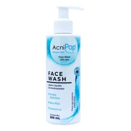 Acnipop Face Wash Dermolimpiador Líquido, Controla Grasa y Brotes, 200 ml